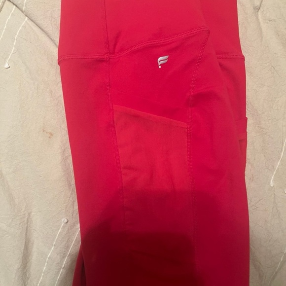 Fabletics Pink Powerhold Bra and Short Set - Picture 8 of 9